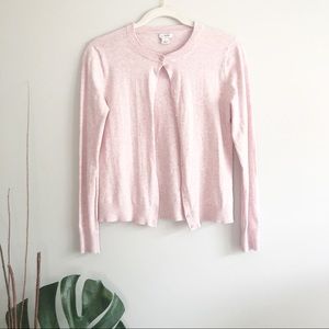 J-Crew Light Pink Spring Button-Up Cardigan SZ-S